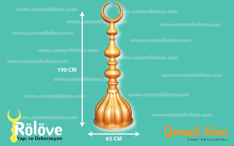 190x65 CM Altın Kubbe Alemi