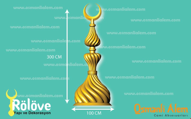 300 CM Kubbe Alemi (Burgu Dilimli)